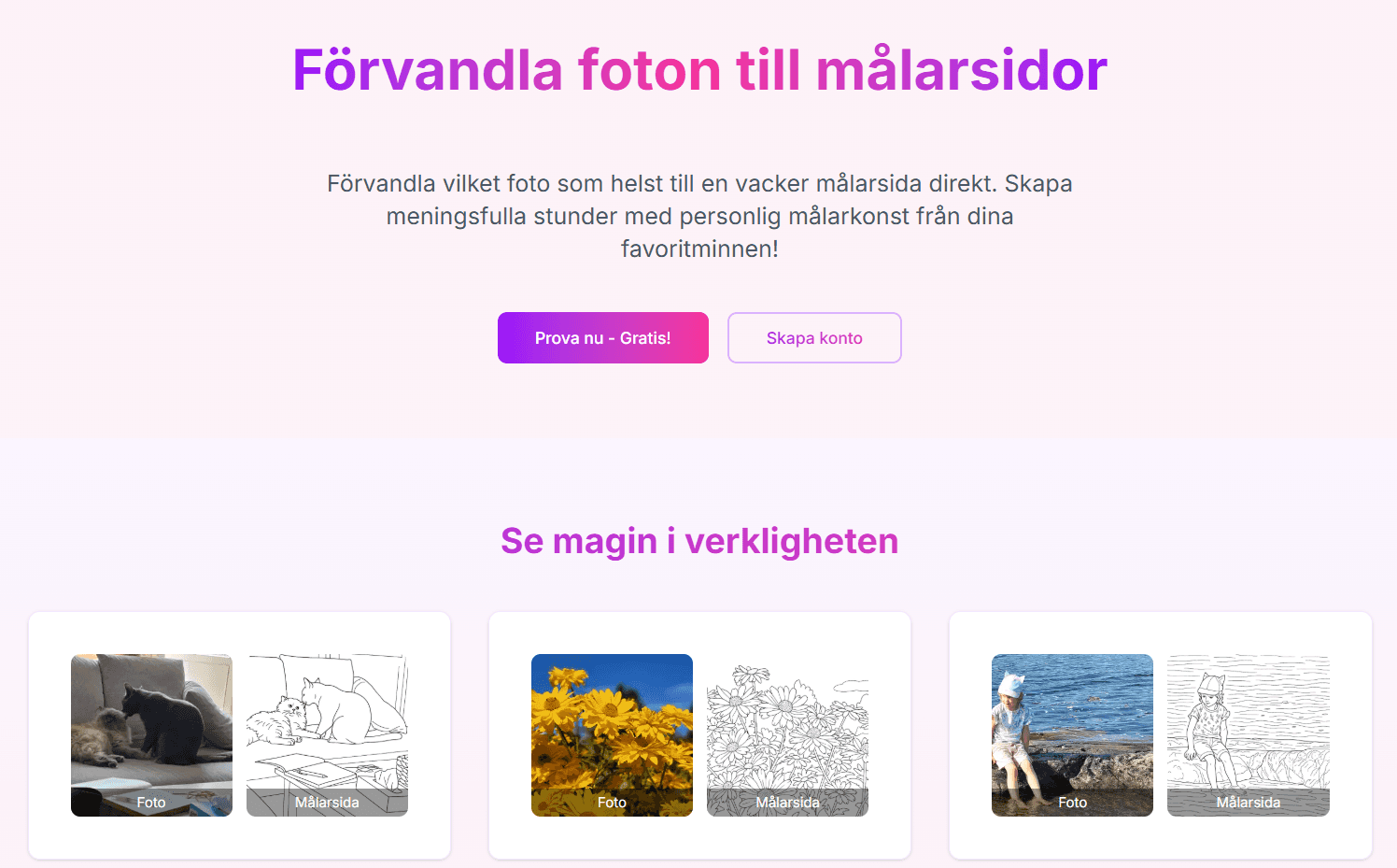 Screenshot of Målasidor.se